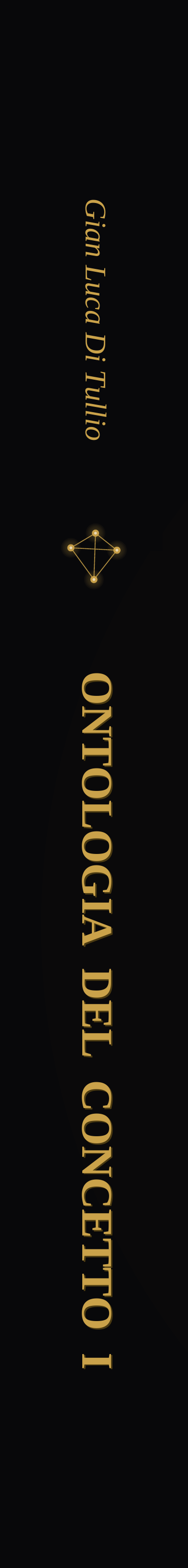 Dorso del Volume I di Ontologia del concetto